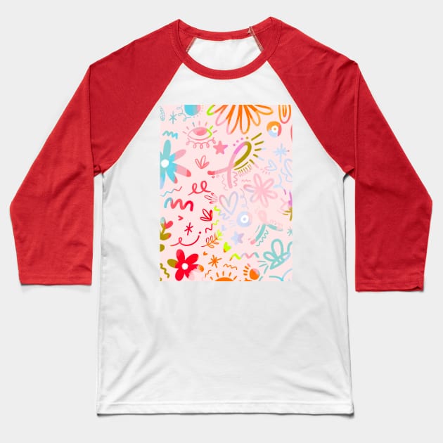 DOODLELICIOUS Baseball T-Shirt by AS.PAINTINGS